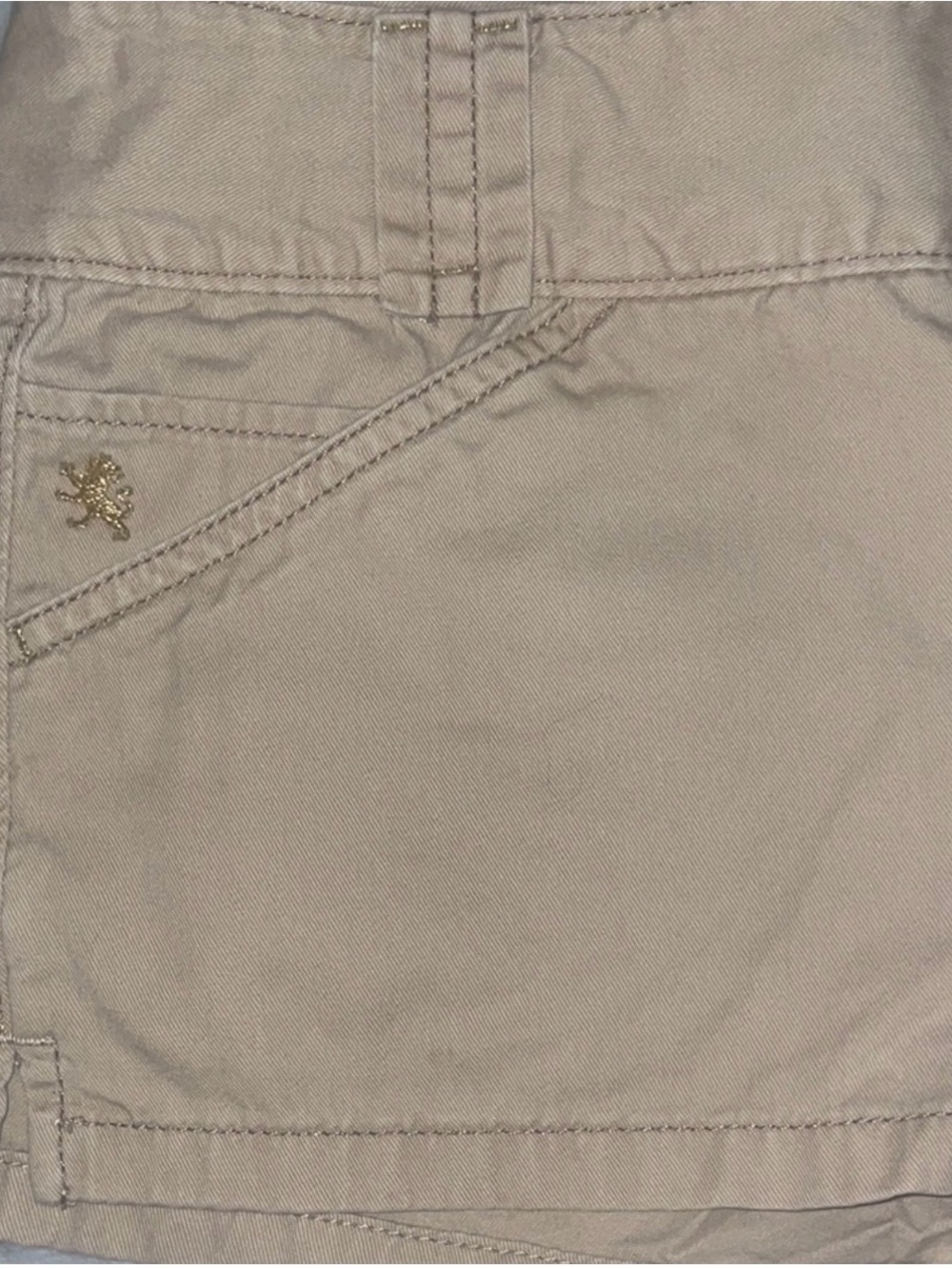 Express Y2K Low Rise Khaki Utility Shorts Flap Pocket Women’s Size 8 - Picture 4 of 6